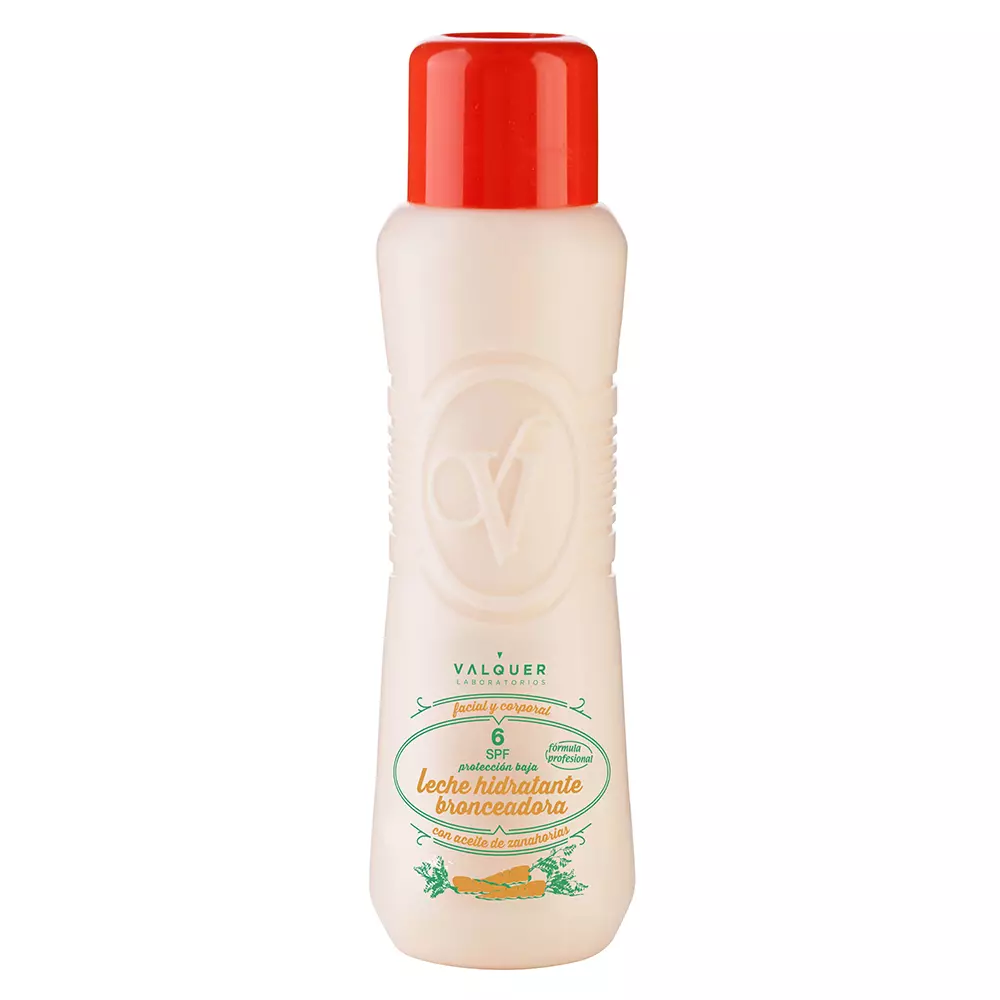 

Солнцезащитный крем Leche Hidratante Bronceadora De Zanahorias Facial Y Corporal Spf 6 Valquer, 500 мл