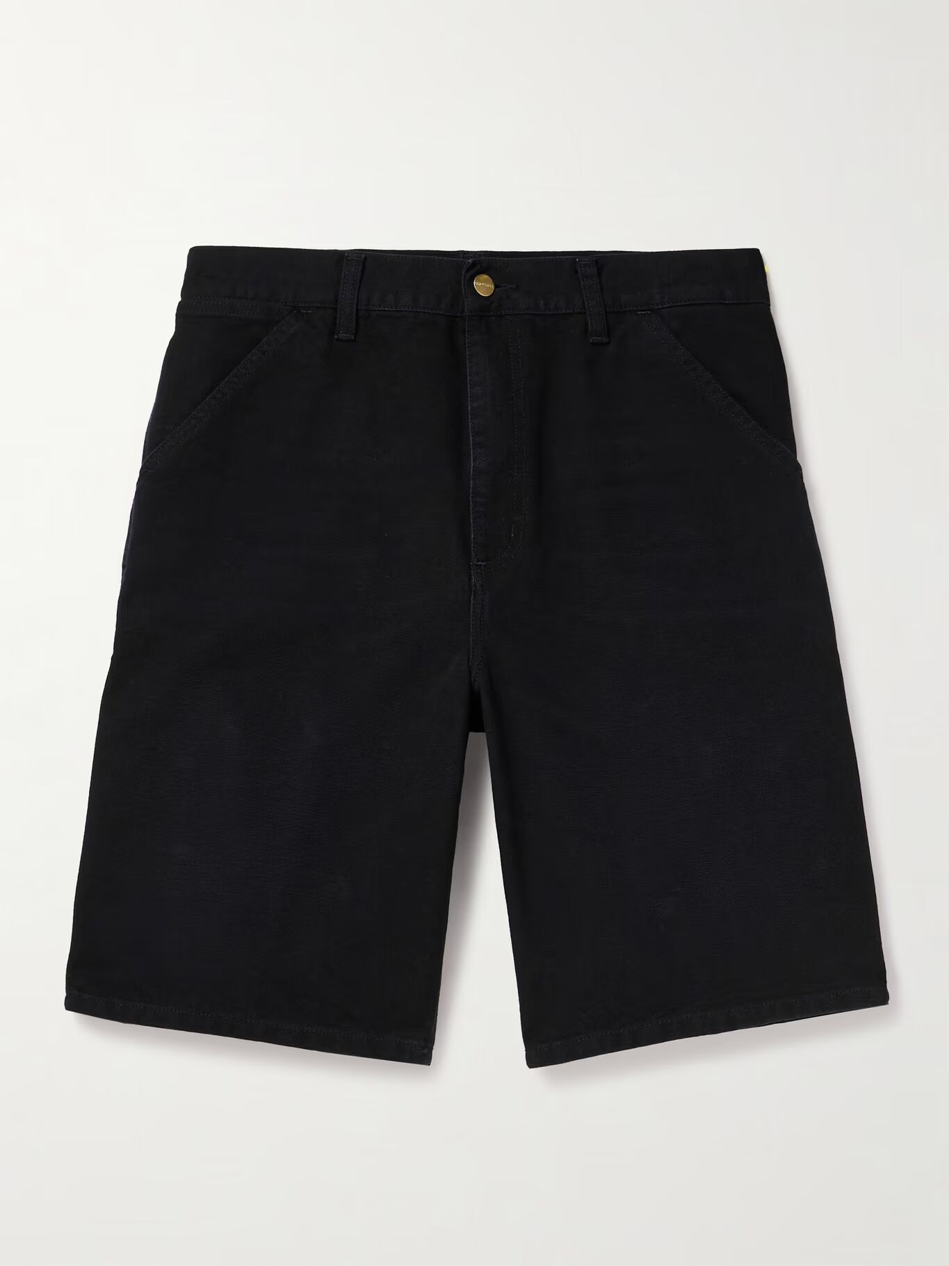 

Шорты прямого кроя из органического хлопка и парусины CARHARTT WIP, черный