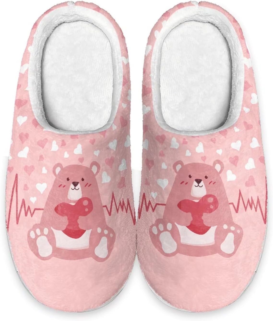 

Теплые тапочки для пары и семьи, осенне-зимняя обувь для дома и общежития, с мягкой подошвой и противоскользящей структурой, для женщин и мужчин Giftpuzz, Bear