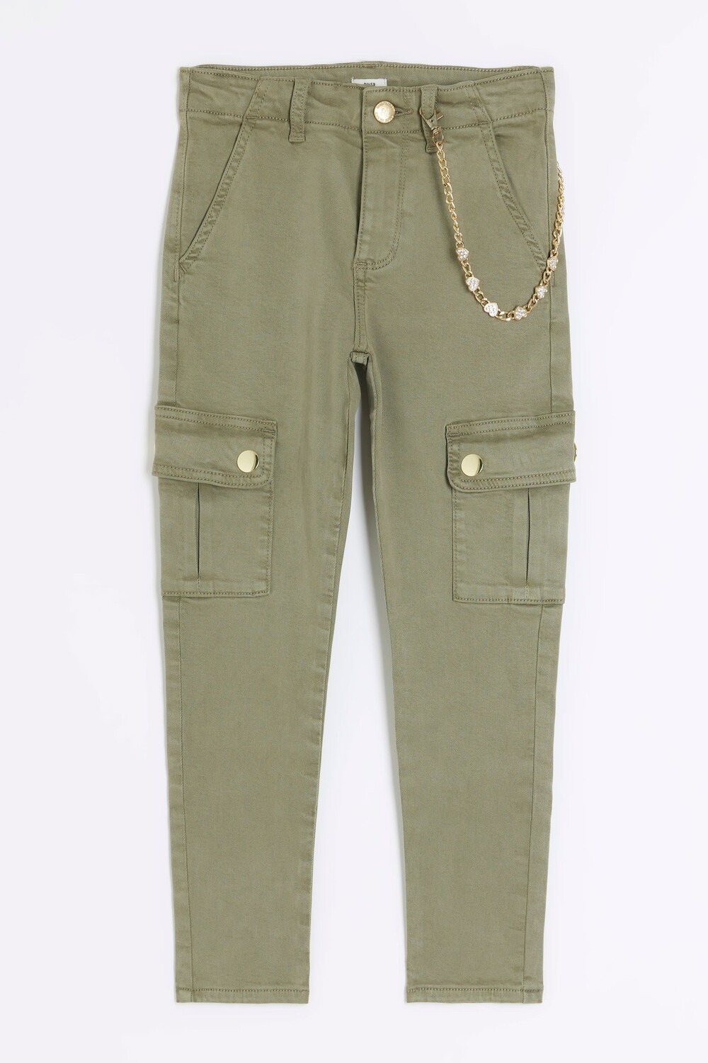 

Джинсы-Карго скинни для девочек River Island, зеленый