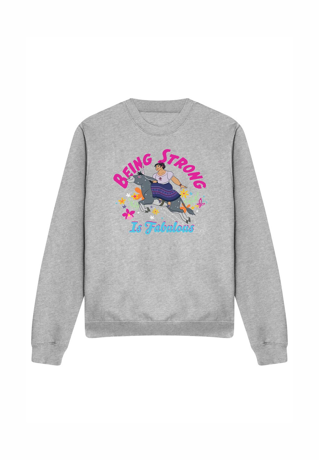

Толстовка ENCANTO BEING STRONG IS FABULOUS WITH LUISA Disney, серый