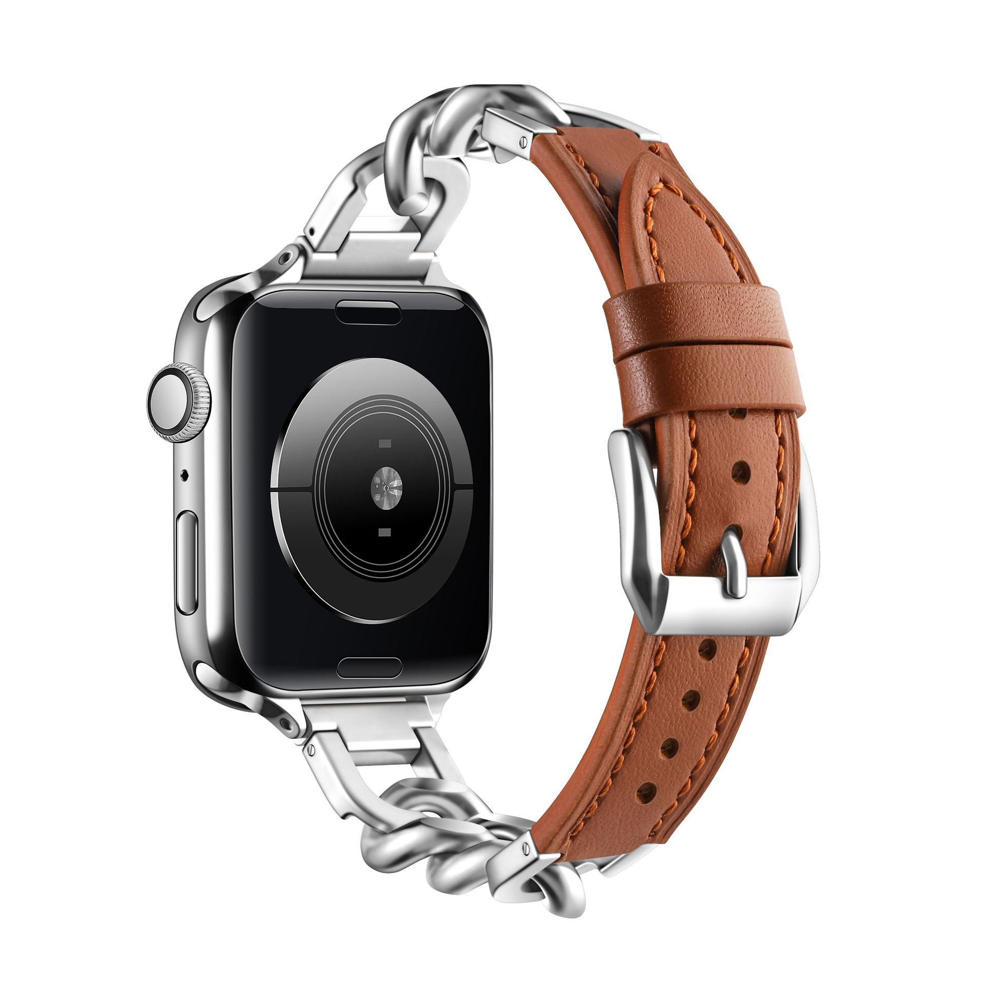 

Biaodaige Часы Strap Apple Compatibility Metal ., Brown