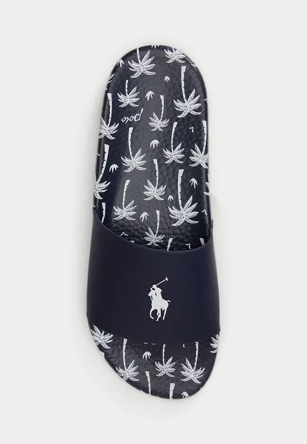 Сланцы Polo Ralph Lauren Floral Print Slide Pool Slides, темно-синий — фото 4