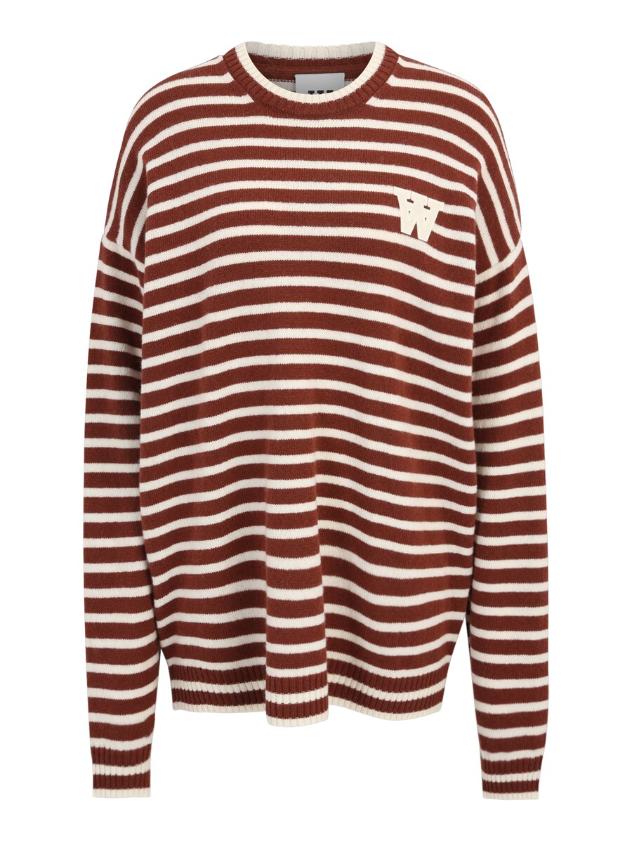 

Тонкий вязаный свитер WOOD WOOD Sweater Tya, цвет chestnut brown