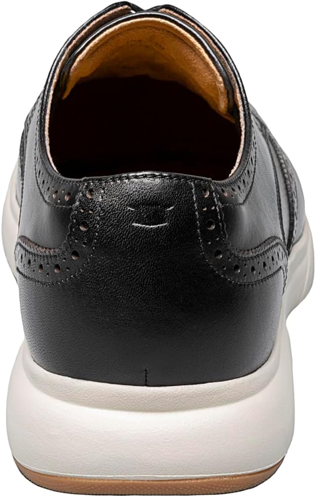Мужские оксфорды Florsheim Dash Wingtip, белый/черный — фото 3