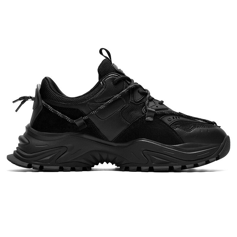 Кроссовки masongarments Shark Tooth Series Chunky Sneakers Unisex Low-top Black And White Mandarin Duck, черный/белый — фото 3