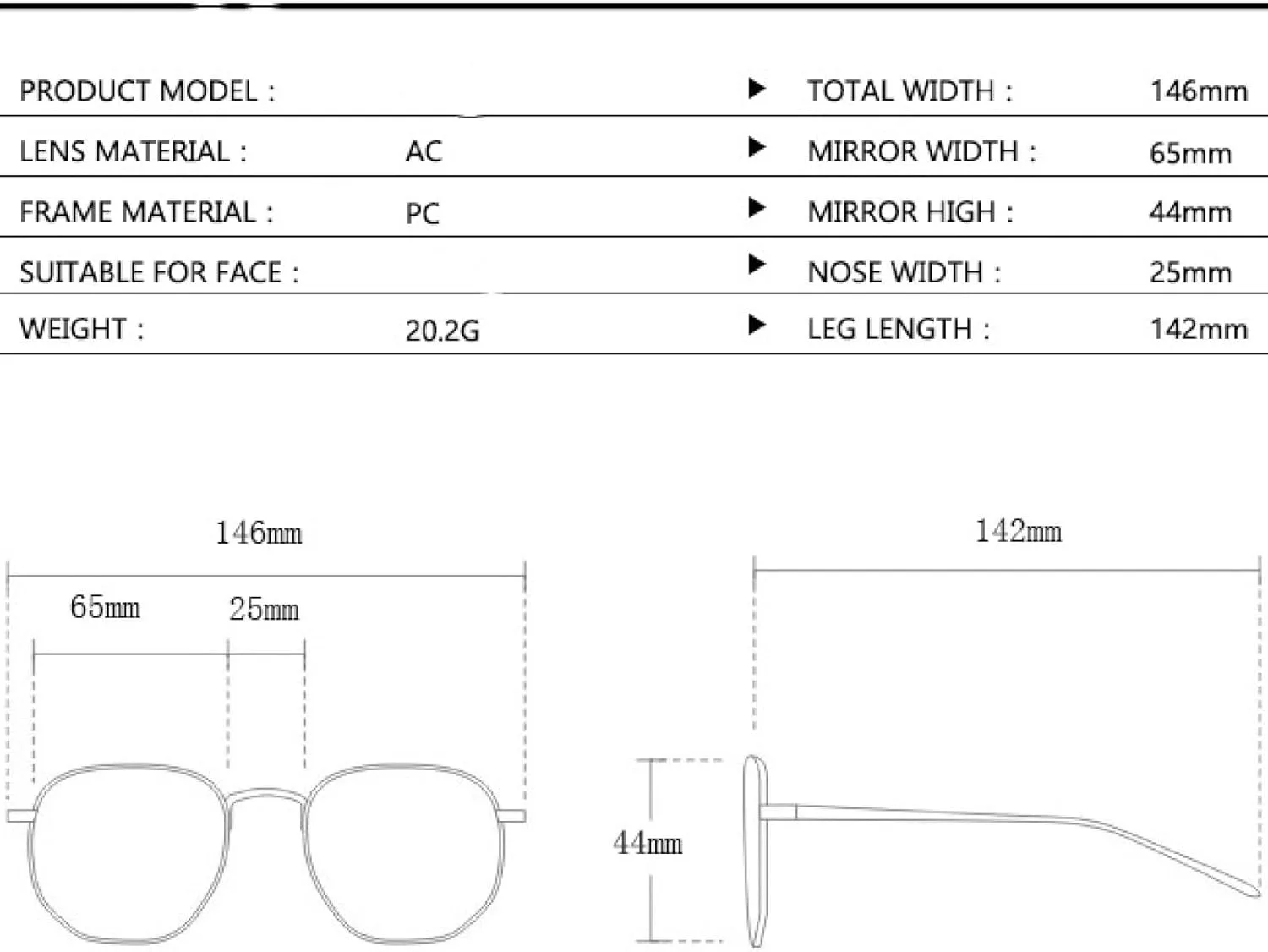 

Модные ретро-солнцезащитные очки для мужчин и женщин, роскошные солнцезащитные очки для летних путешествий, защита от УФ-излучения UV400 generic, Black Gray