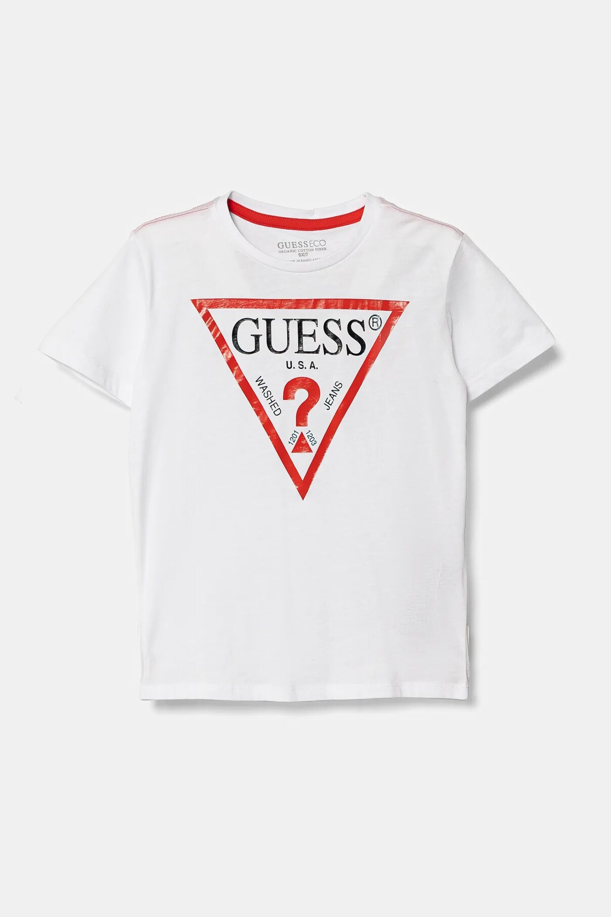 

Футболка из хлопка для детей Guess, белый