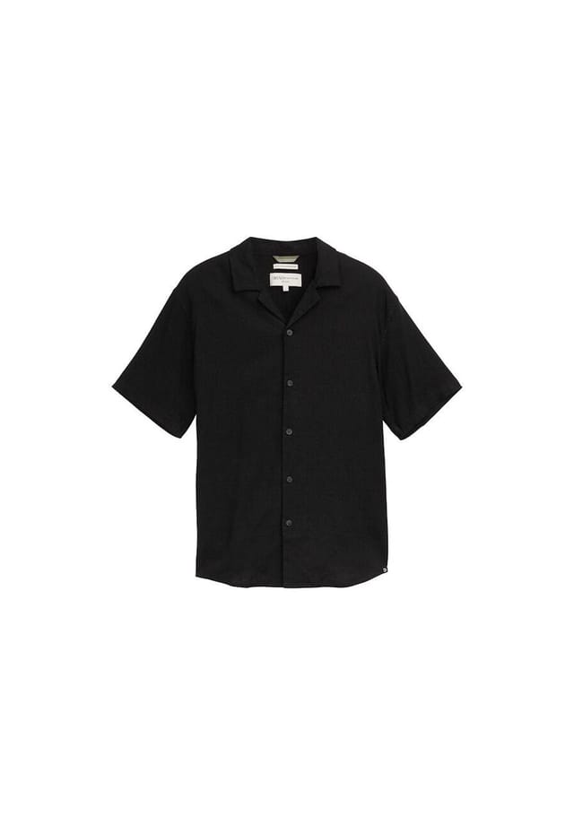 

Рубашка с короткими рукавами Denim Tom Tailor, черный
