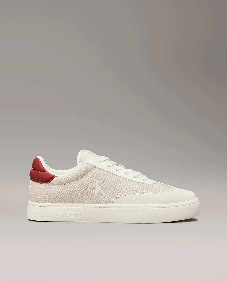 

Мужские кроссовки шлемного типа из холста Calvin Klein, светло-серый