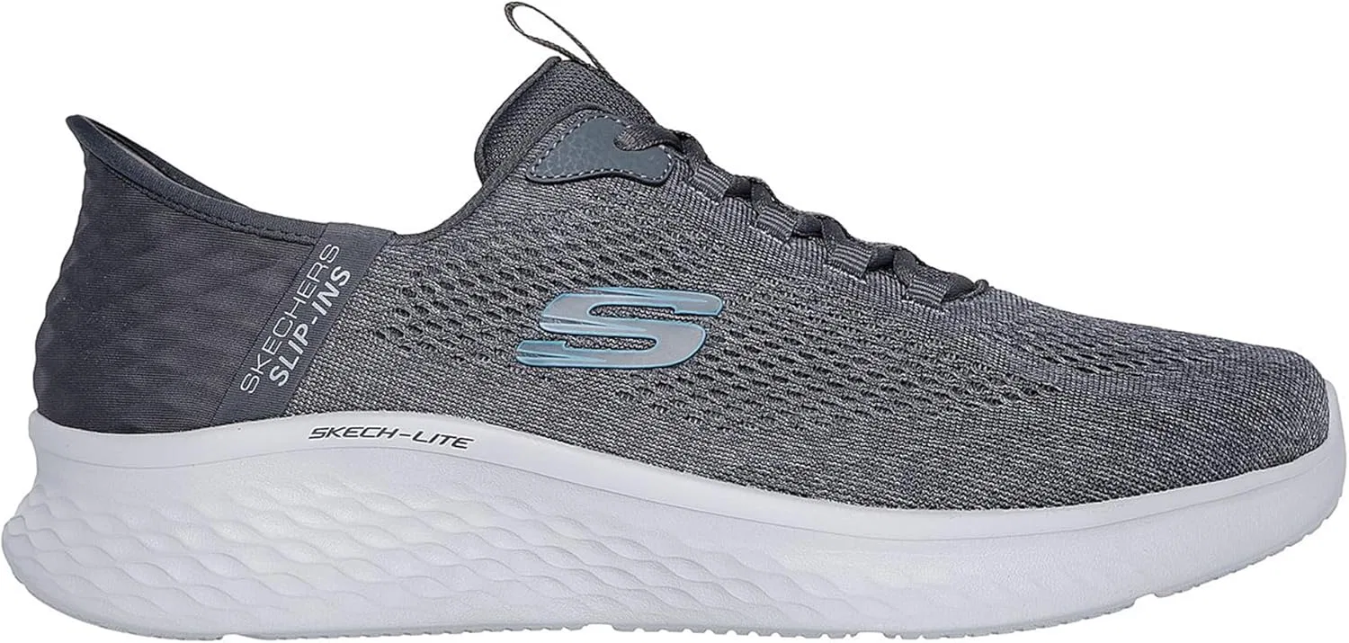 Кроссовки Skechers Herren Skech-lite Pro Primebase, Charcoal Mesh Blue Trim — фото 4