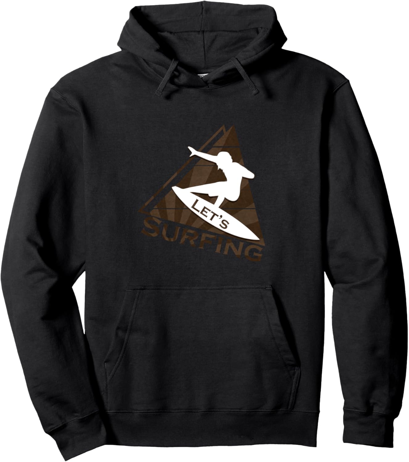 

Толстовка для серфинга Let Surfing Hoodie Surfing Apparel For Lovers Of Waves Beaches Boards, черный