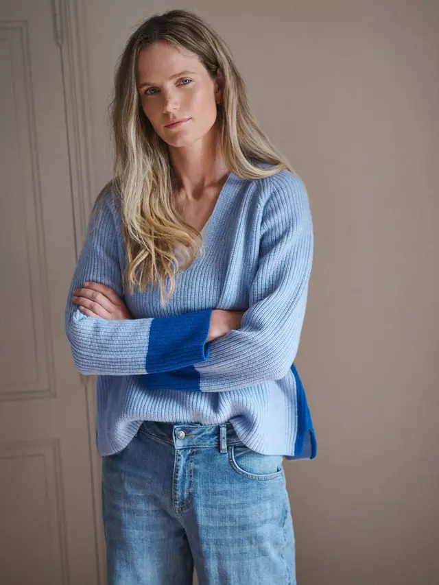 

Джемпер NRBY Rosalie Wool Cashmere, синий