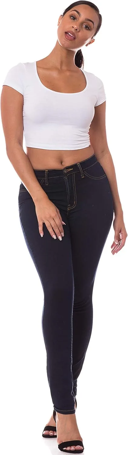 

Джинсы Aphrodite High Waisted для женщин, рваные, скинни AP Blue