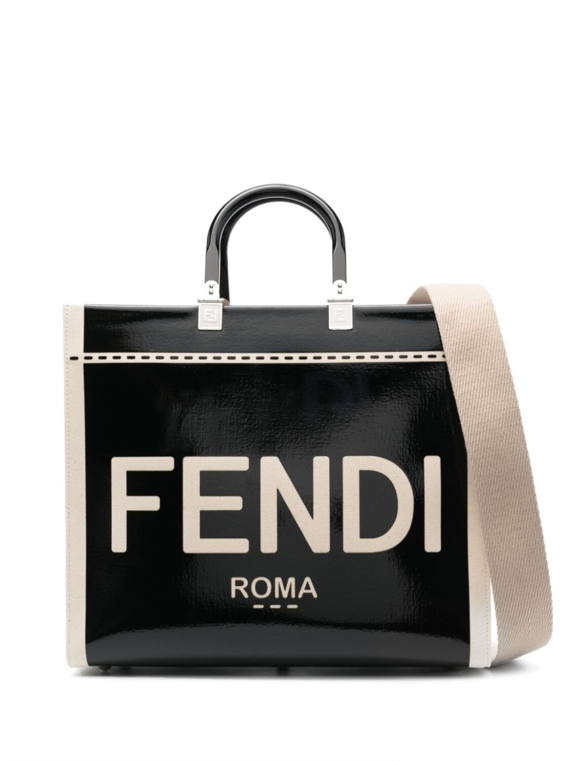 

Сумка-тоут FENDI Sunshine среднего размера, черный