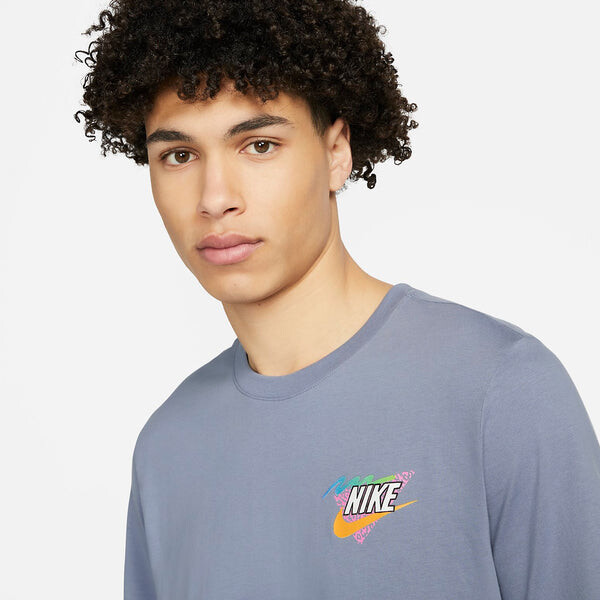 Футболка Nike Pug Logo T-Shirt 'Blue', синий — фото 2