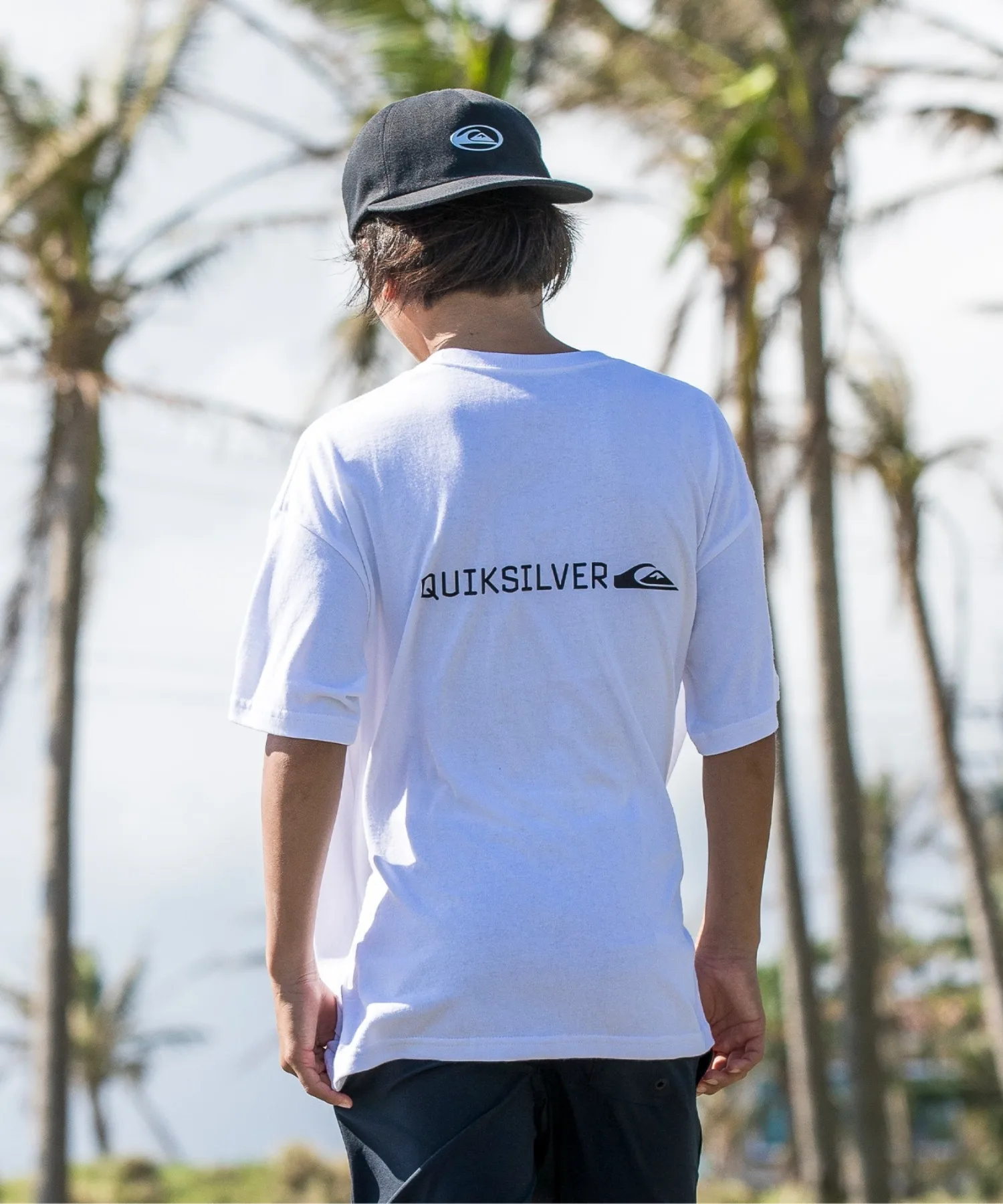 Детская футболка Quiksilver DNA BIG CLICKER с логотипом, мятная — фото 2