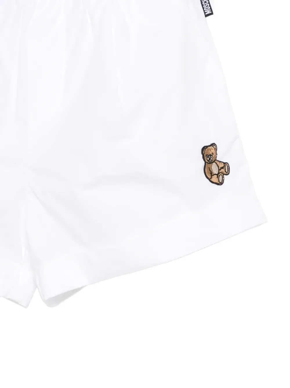 Шорты с эластичным поясом Moschino Kids, белый — фото 3
