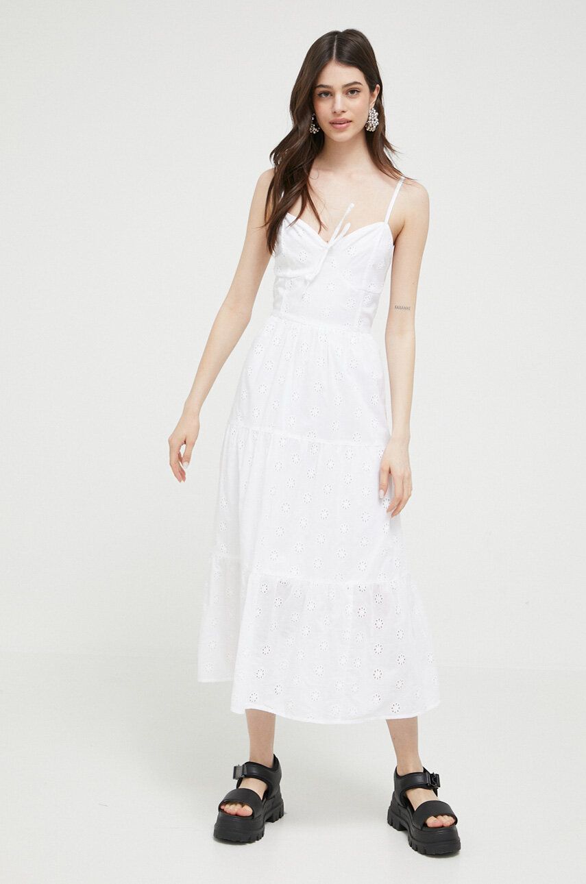 

Хлопковое платье Hollister Co., белый