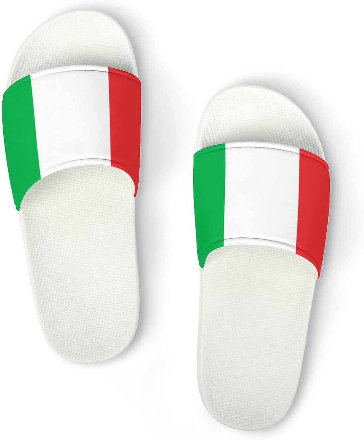 

Домашние тапочки с флагом Италии, нескользящие, для ванной и пляжа, для мужчин и женщин Tubiazicol, белый