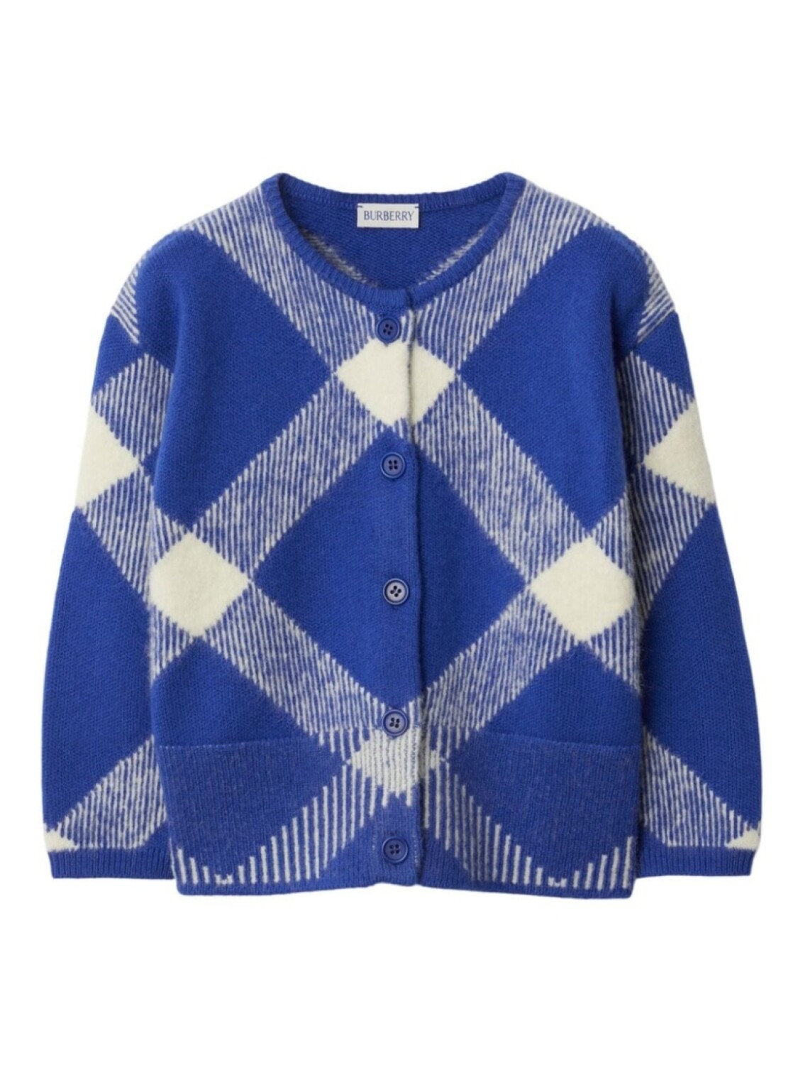 

Burberry Kids кардиган в клетку vintage check, синий
