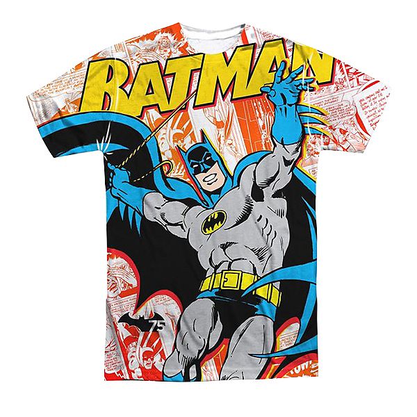 

Футболка с принтом Batman 75 panels Licensed Character