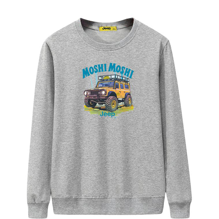 

Свитшот Unisex Crew Neck Moderate Regular Jeep, серый
