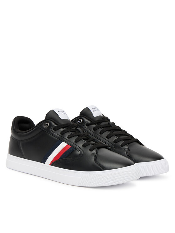 Кроссовки Icon Court Stripes FM0FM05628 Tommy Hilfiger, чёрный — фото 2