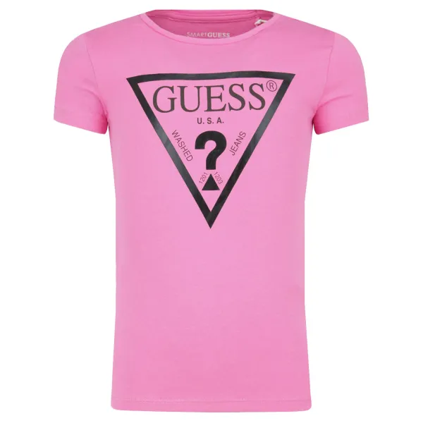 

Футболка стандартного кроя Guess, фуксия