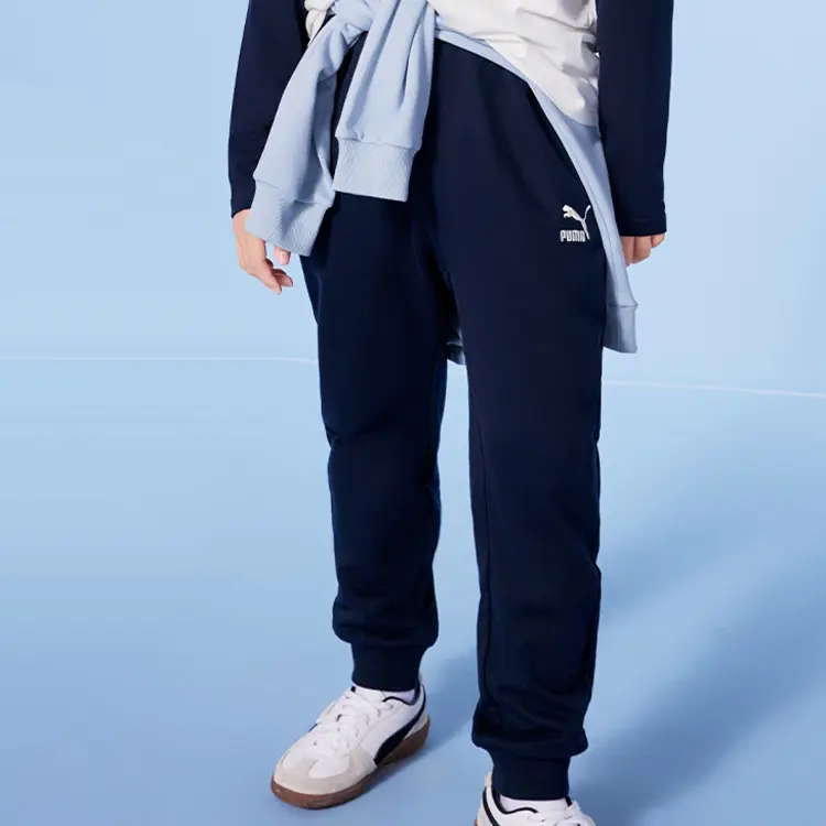 Детские спортивные штаны средней жесткости Puma, фиолетовый, фиолетовый синий 80601 — фото 3