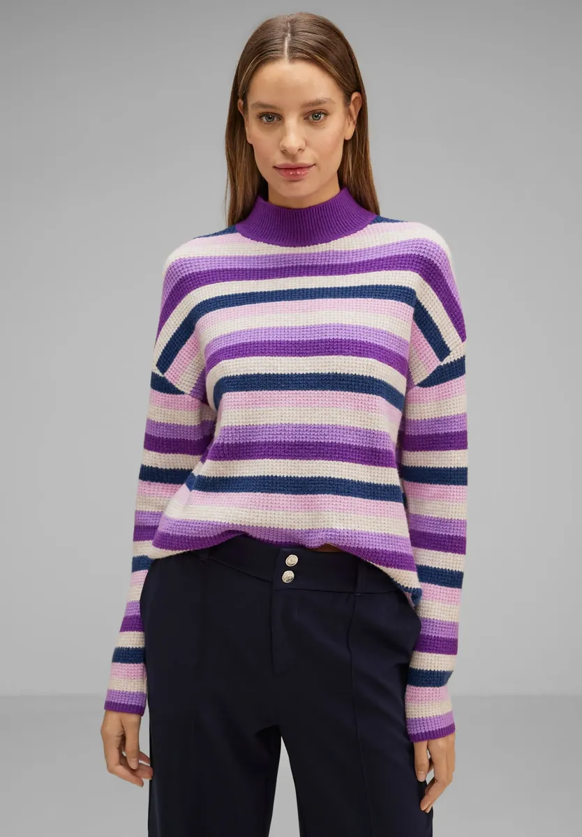 

Свитер-водолазка STREET ONE с воротником стойкой, цвет Deep Pure Lilac