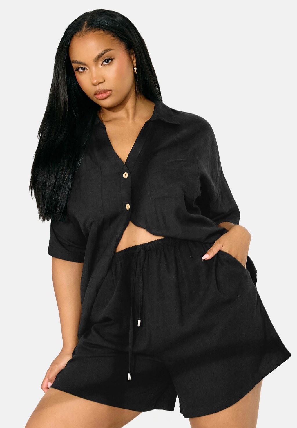 

Шорты Yours Clothing, антрацит