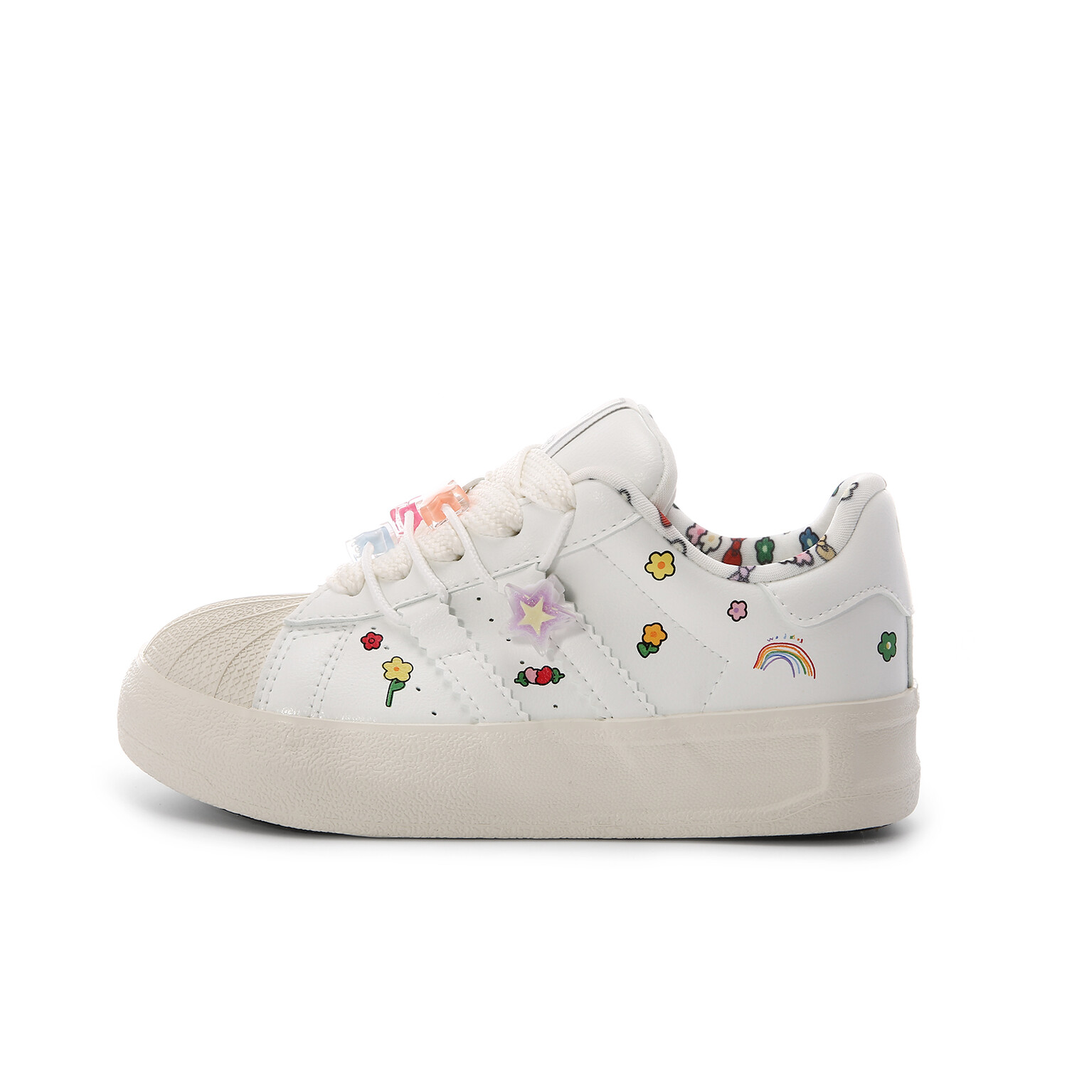 

Кроссовки Lovely you Skateboarding Shoes Women's Low-top Beige, белый