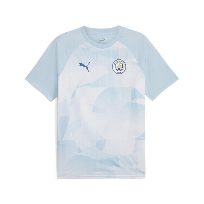 

Предматчевая футболка Manchester City PUMA Silver Sky Lake Blue