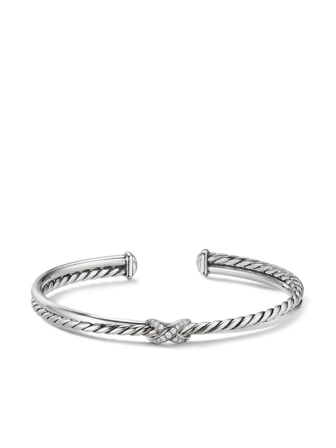 

Серебряный браслет Petite X Center Station с бриллиантами David Yurman