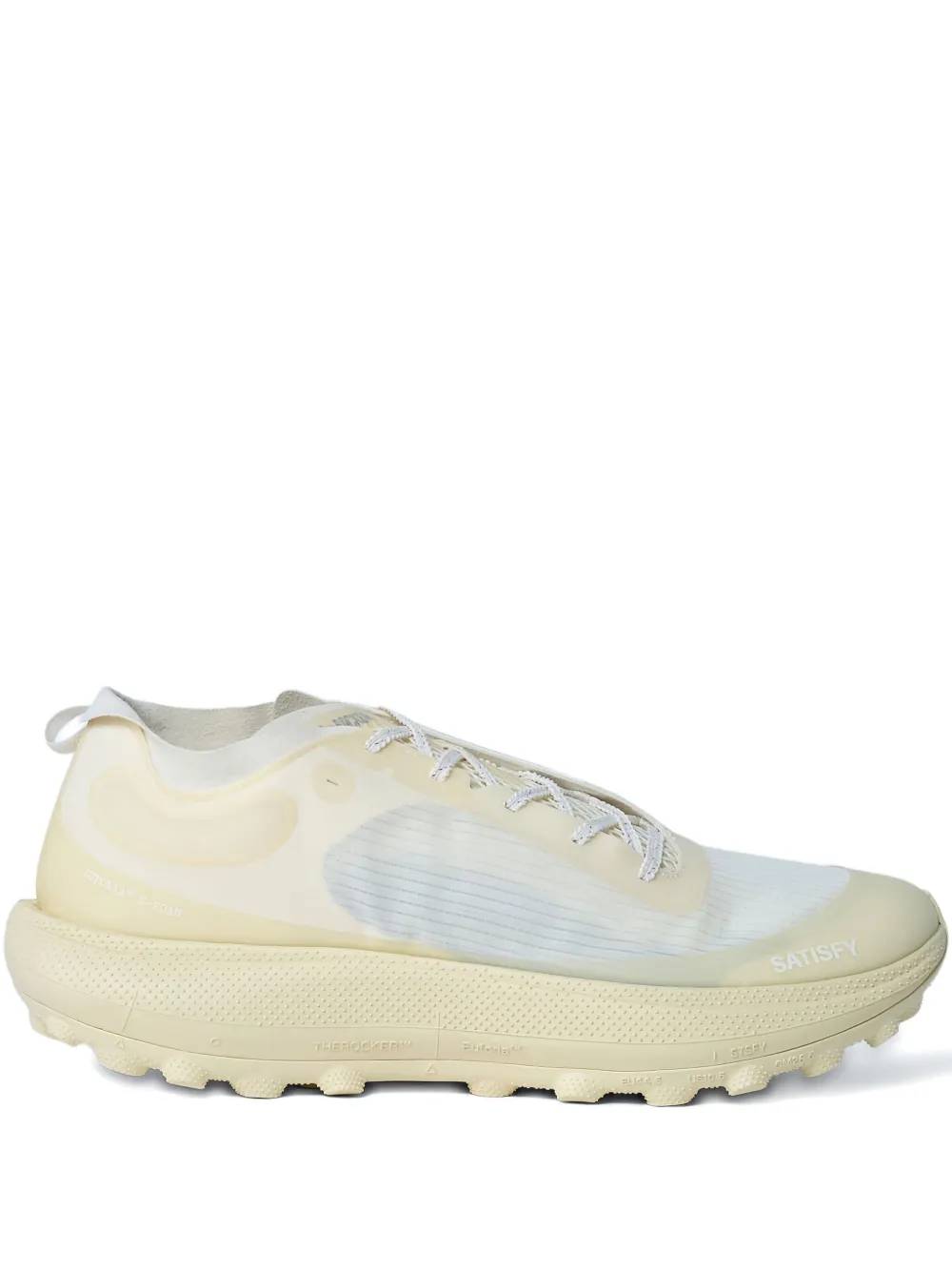 

Кроссовки с накладками на боковой панели Satisfy, белый