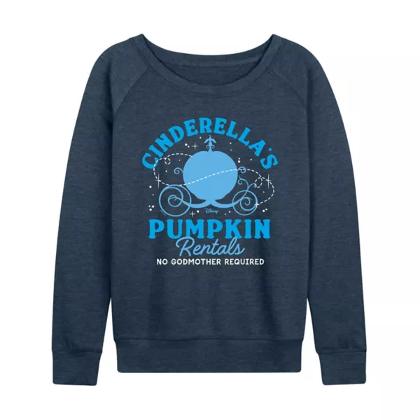 

Зимняя кофта с длинным рукавом Cinderella women's pumpkin rentals из мягкого френч терри Disney, индиго