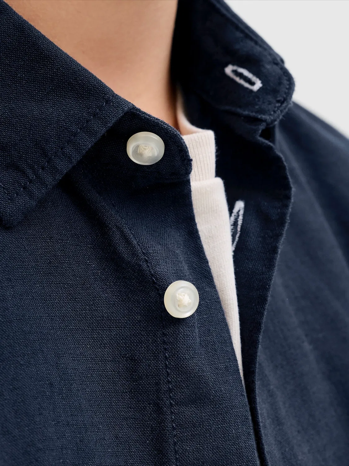 Рубашка на пуговицах стандартного кроя 'JREBMOSS' Jj Rebel, Navy — фото 3