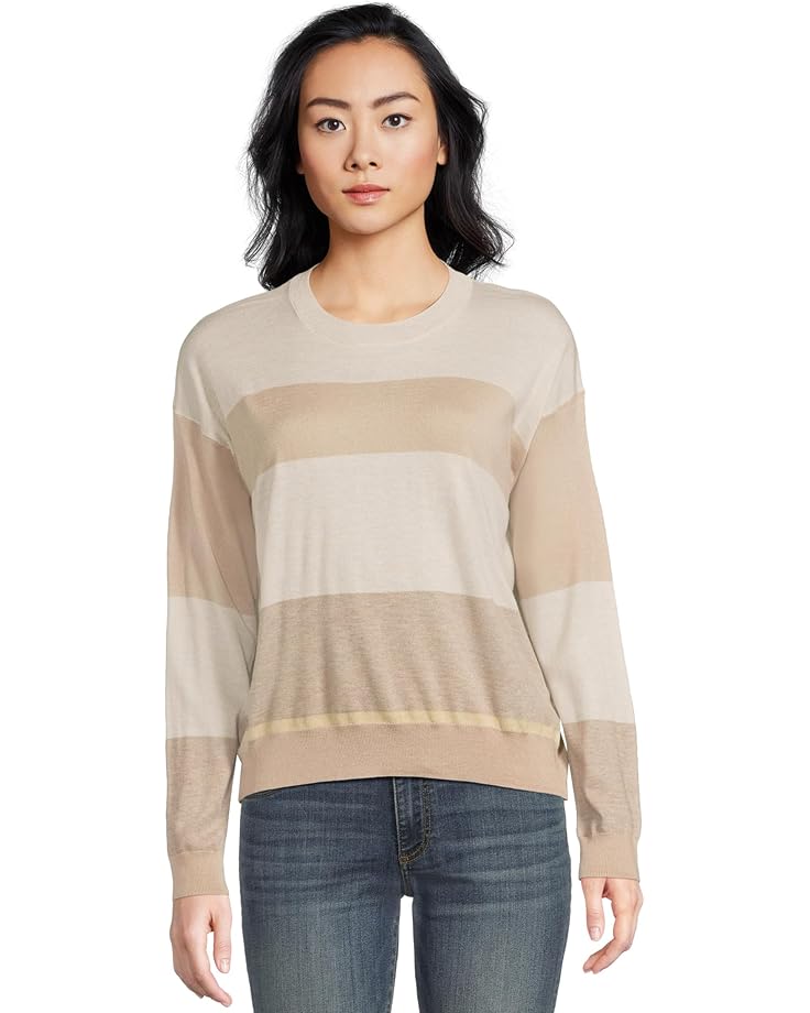 

Женский свитер Splendid Georgie Strp, Pale Oak Heather/Camel Stripe