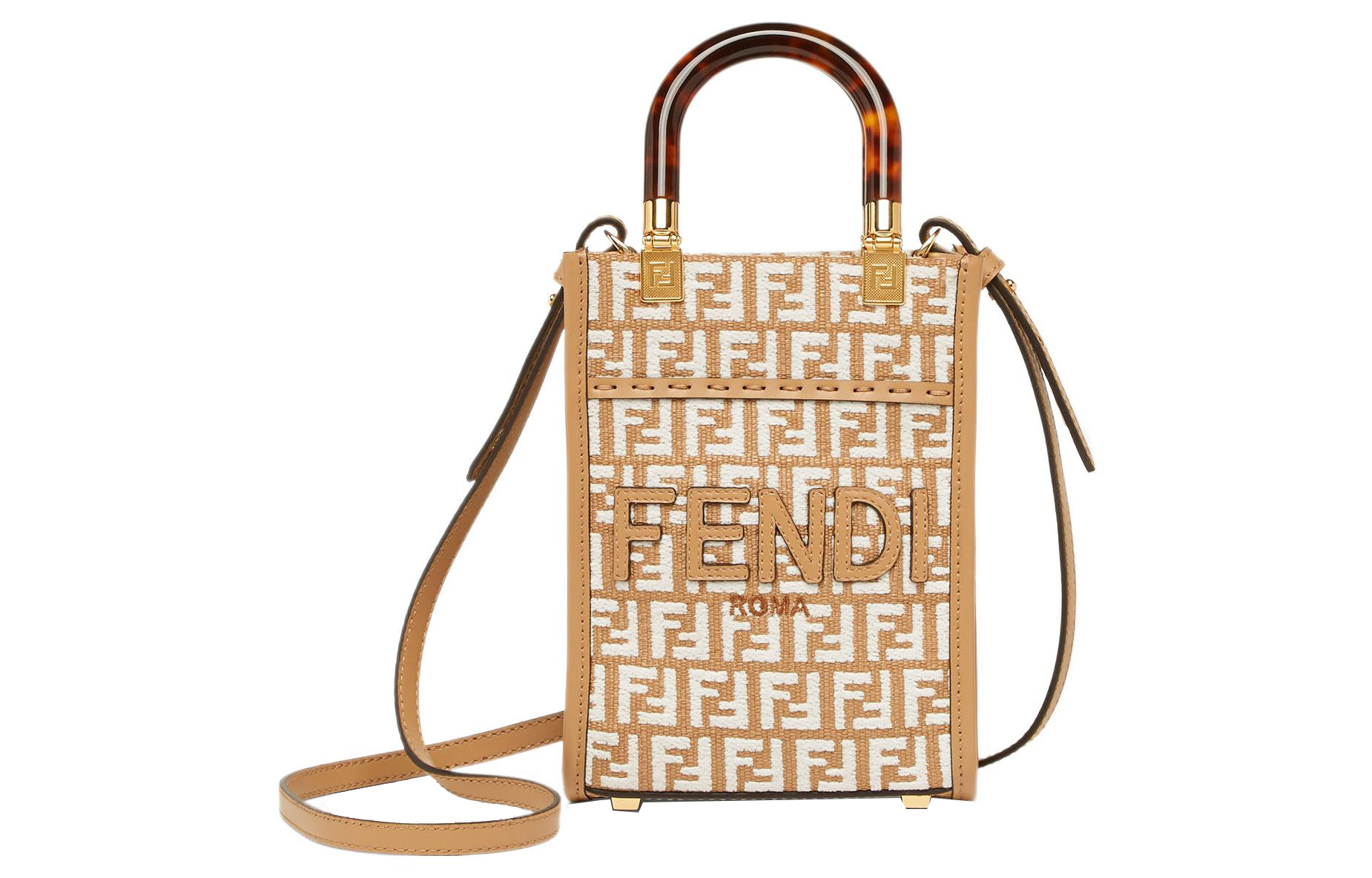 

FENDI Соломенная сумка тоут