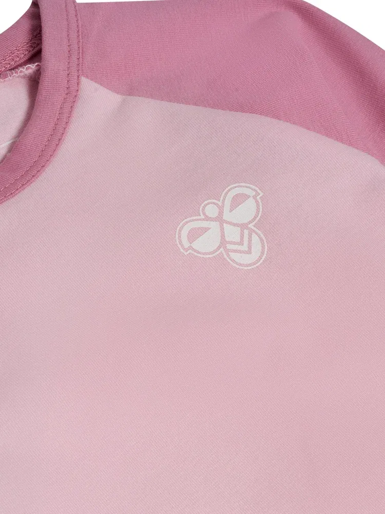 Боди длинным рукавом с принтом пчелы, Hummel, розовый