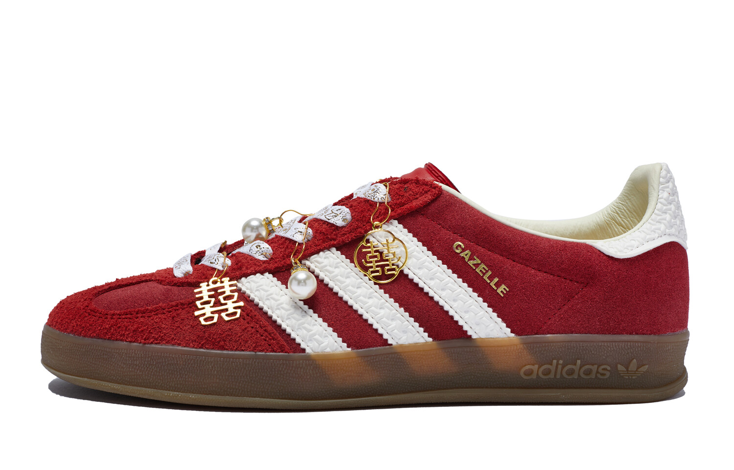 

Кроссовки adidas originals GAZELLE INDOOR Skateboarding Shoes Unisex Low-top Red And White Gold, золотой, Желтый, Кроссовки adidas originals GAZELLE INDOOR Skateboarding Shoes Unisex Low-top Red And White Gold, золотой