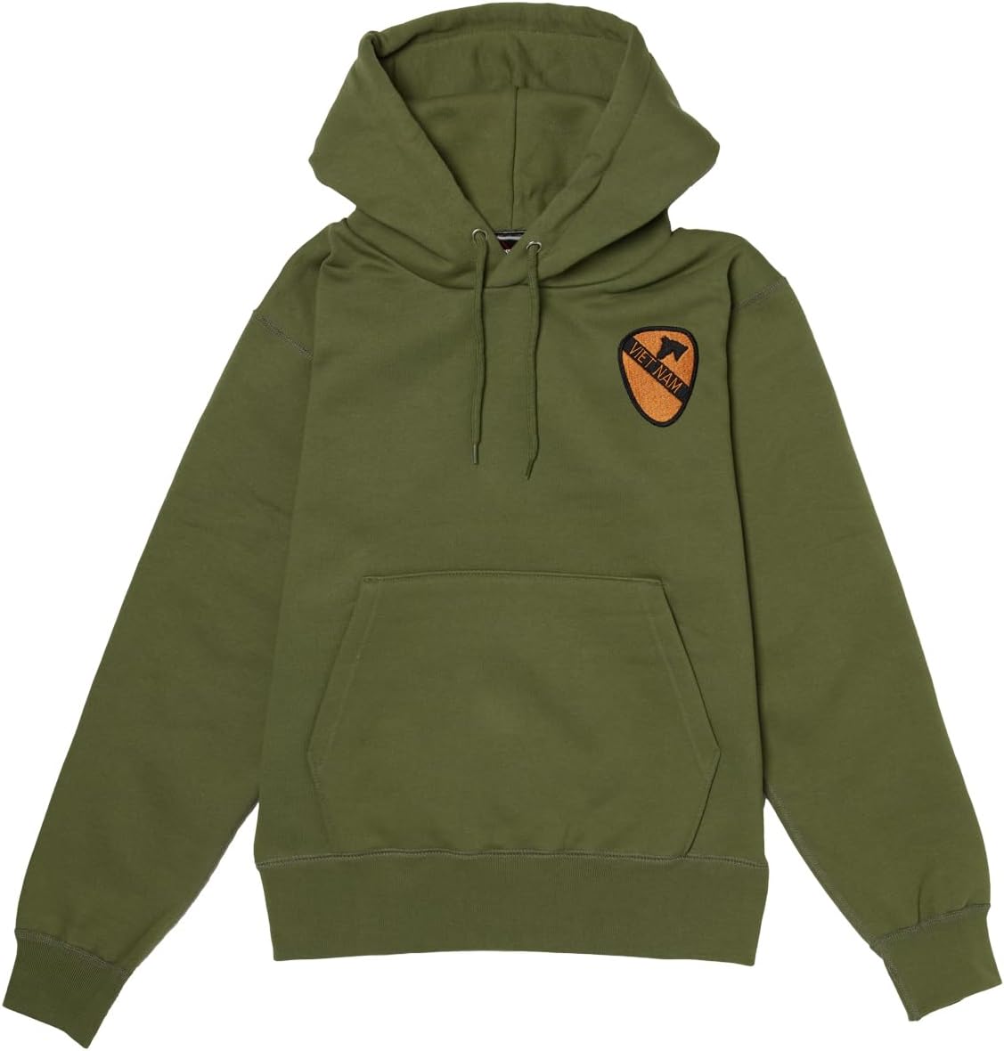 

Толстовка с капюшоном в стиле F, нашивка с гербом армии США, на флисовой подкладке, без капюшона, оливково-зеленый цвет F-Style