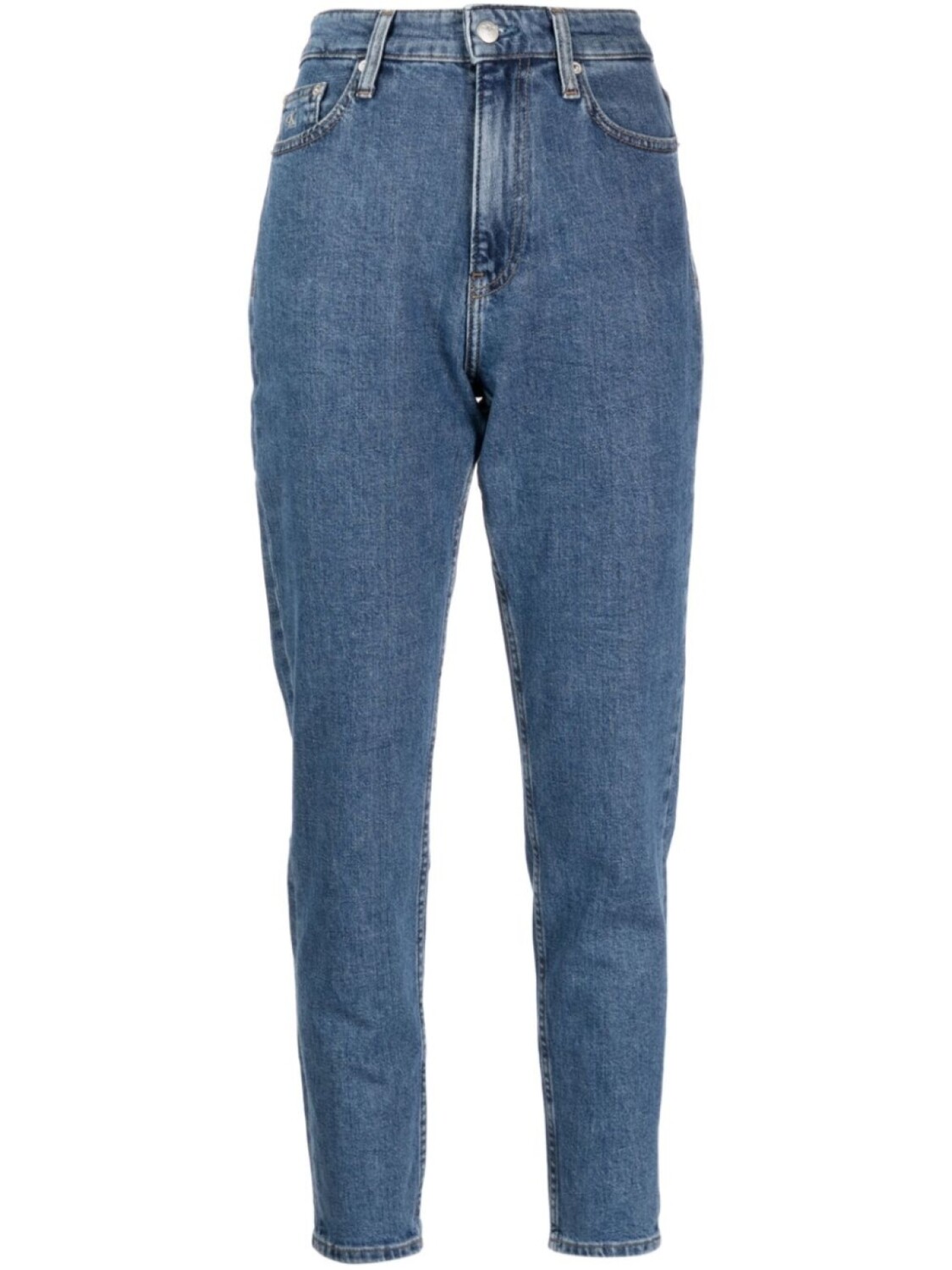 

Calvin Klein Jeans зауженные джинсы с вышитым логотипом, синий