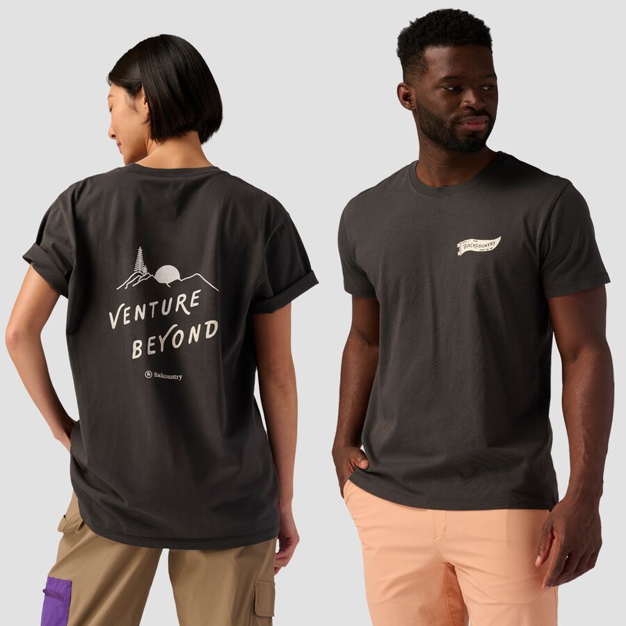 

Футболка Backcountry Venture Beyond Backcountry, Black Wash, Черный, Футболка Backcountry Venture Beyond Backcountry, Black Wash