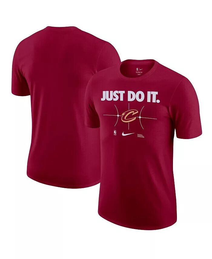 

Мужская футболка Wine Cleveland Cavaliers Just Do It Nike, красный