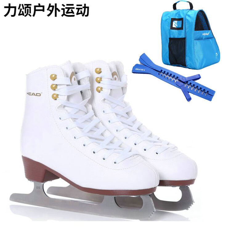 

HEAD Коньки Hanshu F200 утепленные с плюшевым принтом для детей и взрослых, фигурные, роликовые, хоккейные, F200 + синяя сумка + синий чехол для лезвий, размер 38