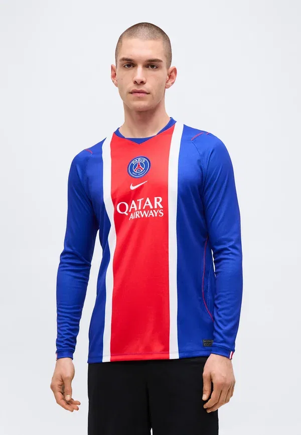 Футболка Nike Performance Paris Saint-Germain 2026/27 Stadium Long Sleeve Home Club Wear, старый королевский/белый/университетский красный