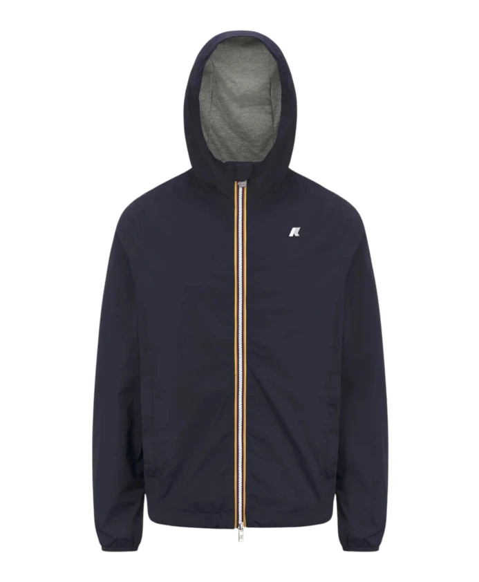 

Синее пальто из эластичного нейлонового трикотажа K-Way, синий