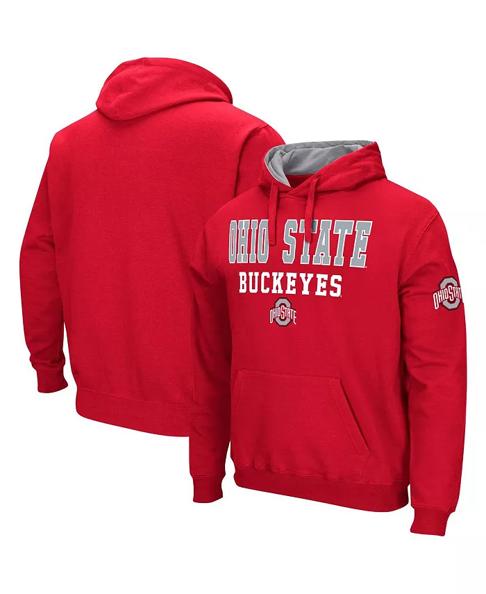 

Мужская толстовка с капюшоном Ohio State Buckeyes Sunrise Colosseum, красный